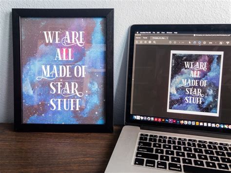 Star Stuff Quote Wall Art Printable We Are All Made Of Star Etsy