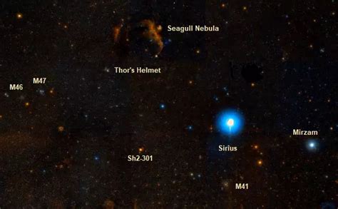 Sirius Alpha Canis Majoris Star System Location Constellation