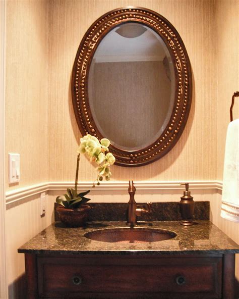 Best Powder Room Designs That You Can Have In Your Home Oval Mirror