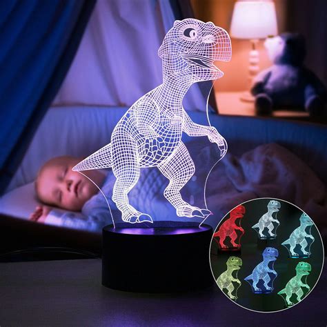 Dinosaur Night Light 3d Dinosaur Light T Rex Night Light Gear Tech Uk