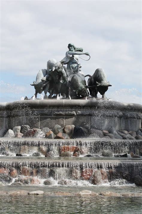 Gefion Fountain In Copenhagen Stock Image Image Of Town Denmark