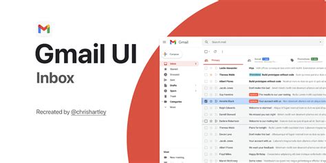 Gmail Ui Part 1 Inbox Figma Community