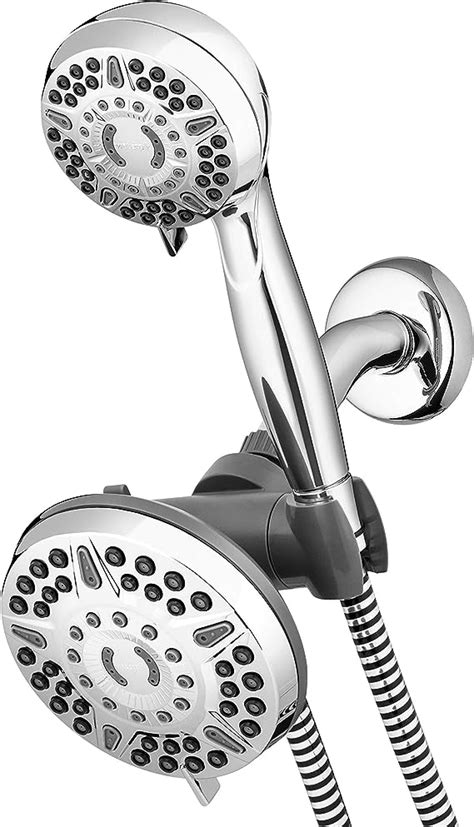 Waterpik High Pressure Shower Head Handheld Spray 2 In 1 Dual System With 5 Foot