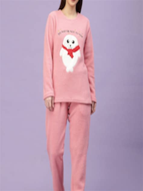 buy sweet dreams women super soft polar fleece applique winter night suit night suits for