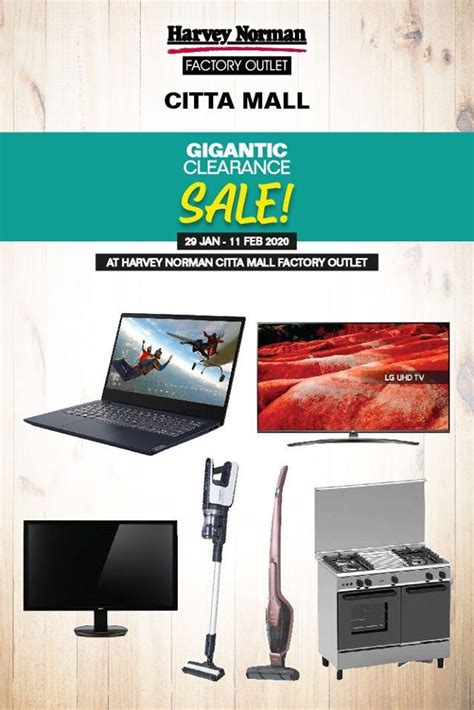 You can pick up groceries. Harvey Norman Citta Mall Gigantic Clearance Sale (29 ...