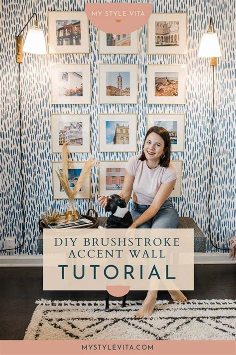 A Fun DIY Accent Wall Tutorial With A Simple Brushstroke This Accent