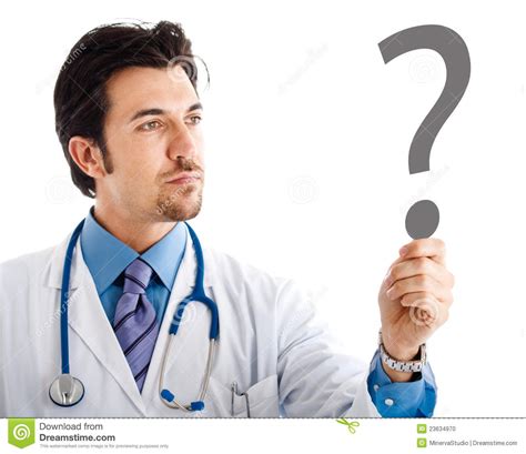 Doctor Having Doubts Stock Photo - Image: 23634970