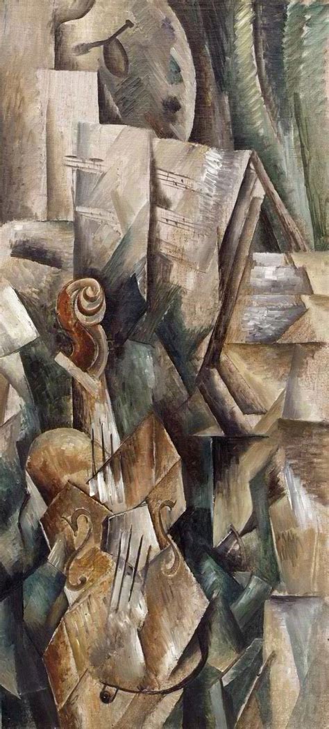 Braque Violin And Palette 1909 Cubism The Nail And Palette In The