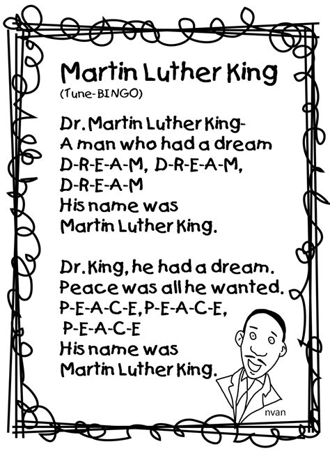Martin Luther King Jr Day Worksheets