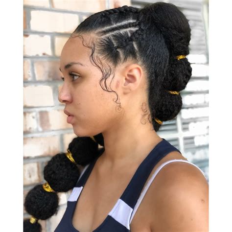 Afro Puff Bubble Ponytails Are Trending On Instagram Allure In 2020
