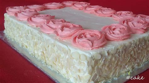 Easy Buttercream Roses Sheet Cake Decorating Youtube