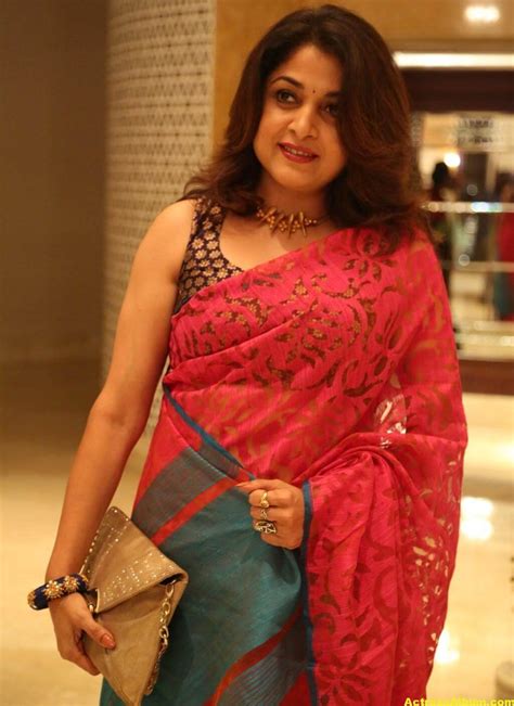 Actress Ramya Krishna Photos In Red Saree Actress Album