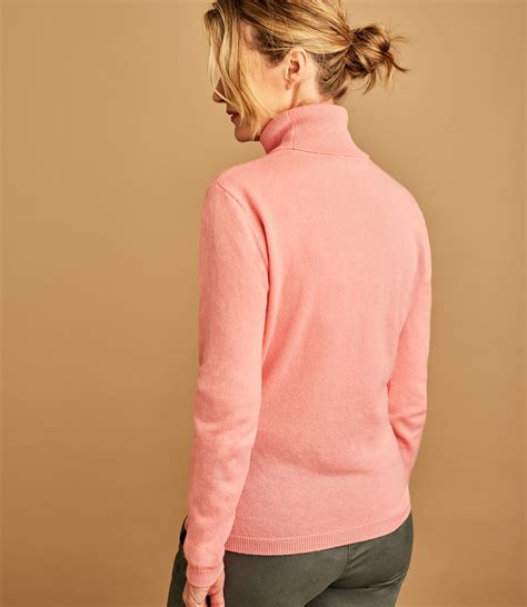 Pretty Pink 20 Cashmere And 80 Merino Womens Cashmere And Merino Fitted