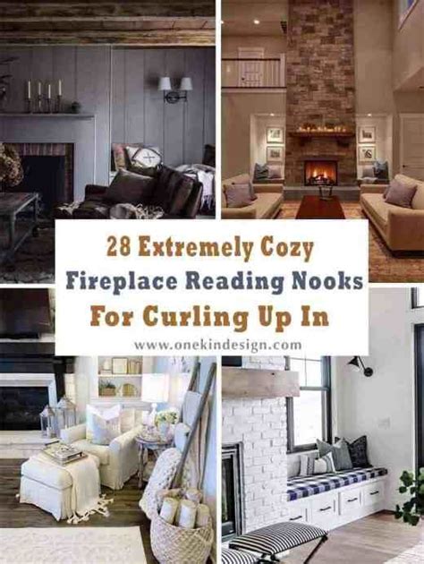 28 Extremely Cozy Fireplace Reading Nooks For Curling Up In Home Library Design Cozy Reading