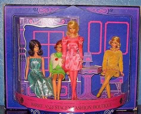 1968 Barbie And Stacey Fashion Boutique Store Display 4 Dolls Mint And Nrfb