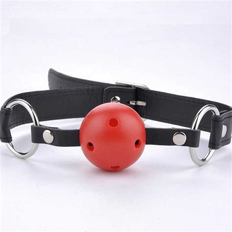 Sex Pu Leather Band Ball Mouth Gag Oral Fixation Mouth Stuffed Adult Games For Couples Flirting