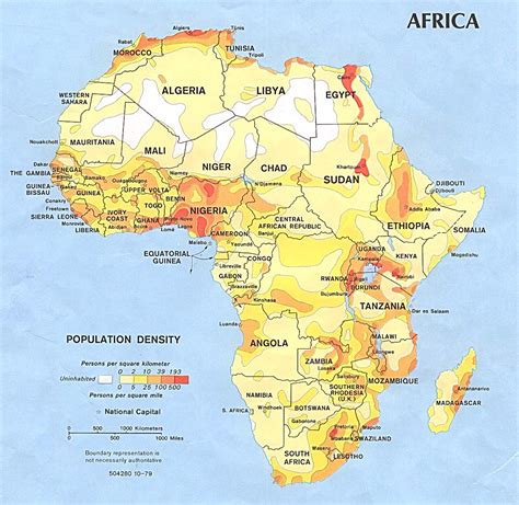 Africa Population Map Africa • Mappery