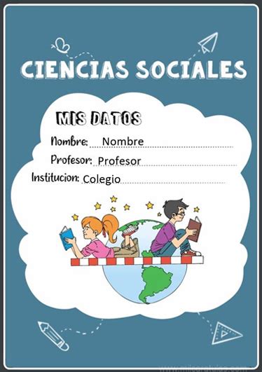 Caratula Y Portada De Ciencias Sociales En Word 15 Caratulas Para