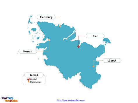 Der landesverband will seinen pokalwettbewerb sportlich zu ende bringen. Blank templates Schleswig-Holstein Map - Free PowerPoint ...