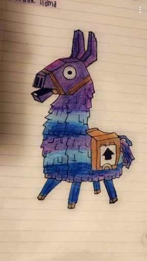 You can watch this lesson on youtube or ad free here on our website. Fortnite Llama Drawing Easy / How to Draw Loot Llama (Fortnite) with Step-by-Step Pictures ...