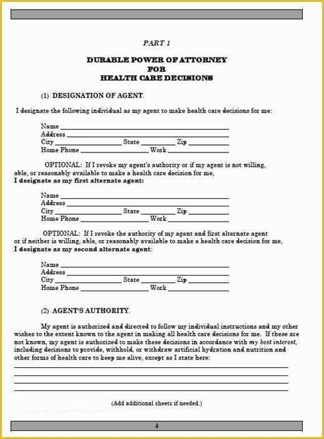 power  attorney form template  power attorney template