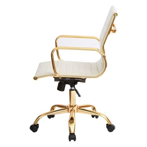Rachel George Cream Whiteoffice Chairs Under 50 Off White Vegan Leather Lux Gold Office Chairs Photo 50 