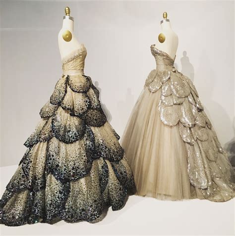 Dior Venus Dress And Junon Dress 1949 Taffeta Tulle And Sequins