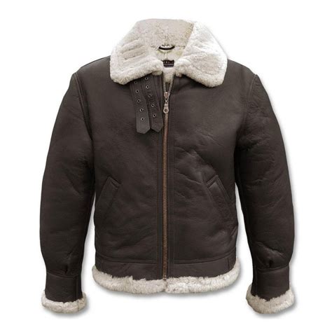 Us B3 Bomber Jacket Sheepskin Brown Mil Tec® Apparel Jackets