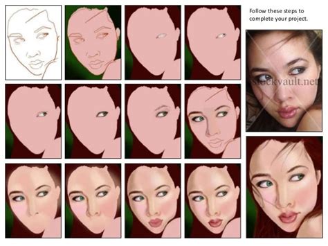 Step By Step For Digital Portrait Painting