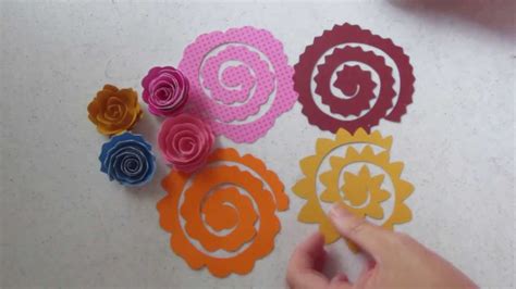 Cricut Rolled Flowers Youtube