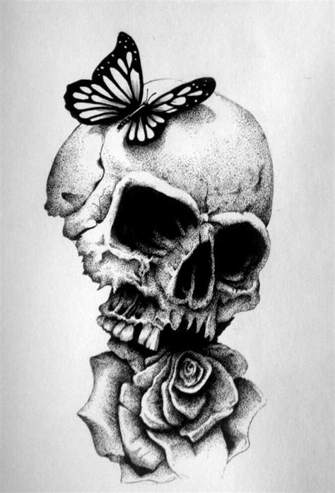 Skull And Rose By Leonardo927 On Deviantart