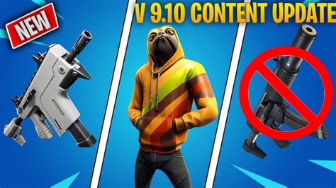 New Burst Smg And Suppressed Smg Vaulted Fortnite V910 Content Update