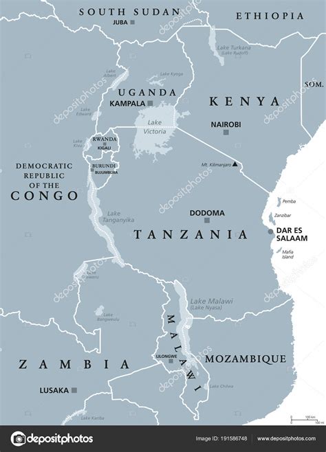 The lake is situated within the western rift of the geographic feature known as the great rift valley formed by the tectonic east african rift, and is confined by the mountainous walls of the valley. Jungle Maps: Map Of Africa Lake Tanganyika