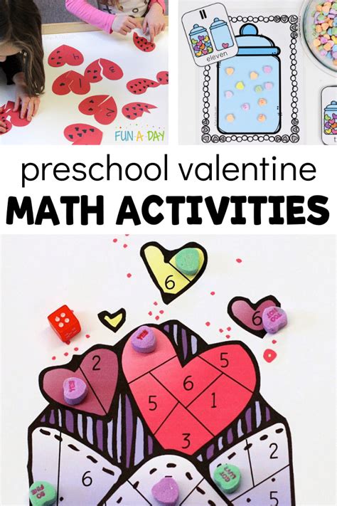 Valentine Math Activities To Engage Preschoolers Fun A Day