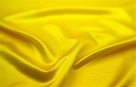Yellow Satin Fabric Clarence Linen