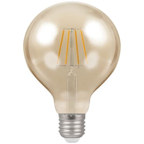 Crompton 4283 5 Watt Es E27mm Screw Cap G95mm Gold Tint Dimmable Led