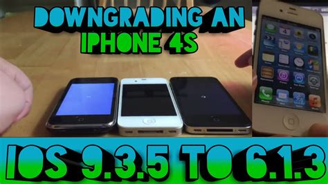 How To Downgrade An Iphone 4s Running Ios 935 To Ios 613 Free