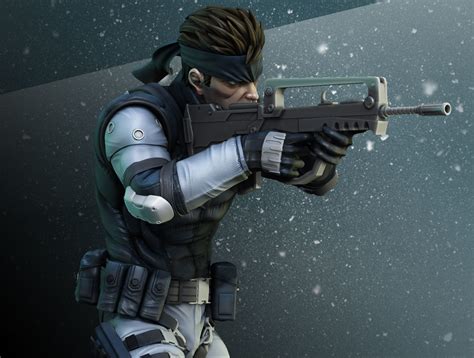 Solid Snake Metal Gear Solid 1 Version Fan Art 3d Model 3d Printable