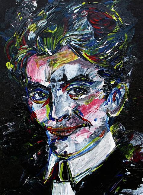 Federico Garcia Lorca Acrylic Portrait Painting By Fabrizio Cassetta