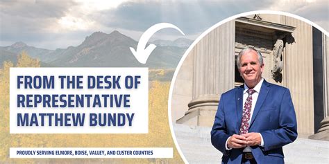 A Balanced Approach To Idahos Future Matthew Bundy Idaho State Representative District 8a