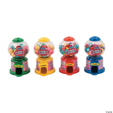 Dubble Bubble Mini Gumball Machines 12 Pc Oriental Trading