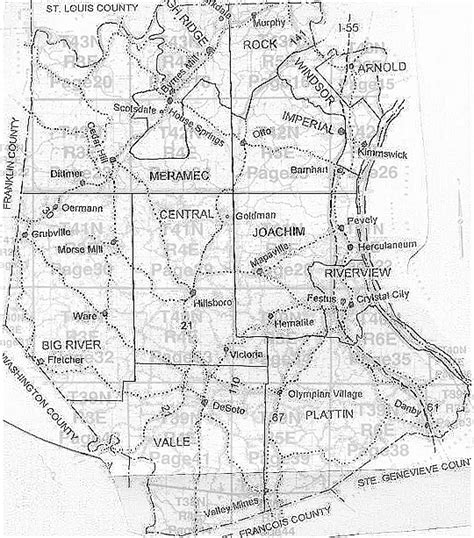 32 Jefferson County Mo Map Maps Database Source