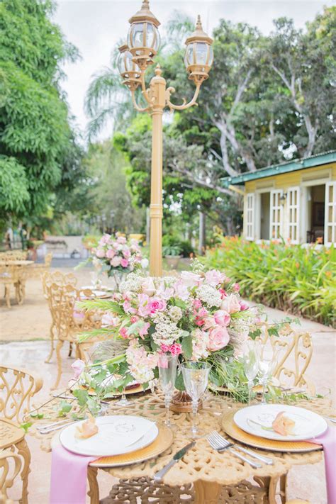 Pink Vintage Garden Wedding Burnetts Boards Wedding