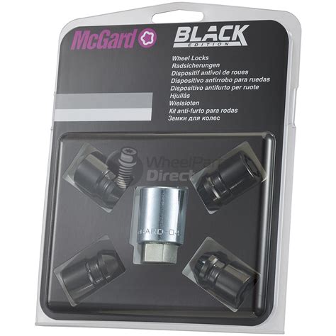 Set Of Mcgard 24157sub 12x15 Tapered 33mm Black Locking Wheel Nuts