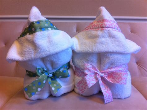 Childrens Hooded Towels Made From A Bath Towel And Hand Towel