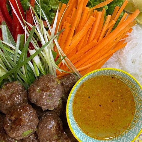 Vietnamese Beef Meatball Salad Bun Cha — The Homestead Pantry Box