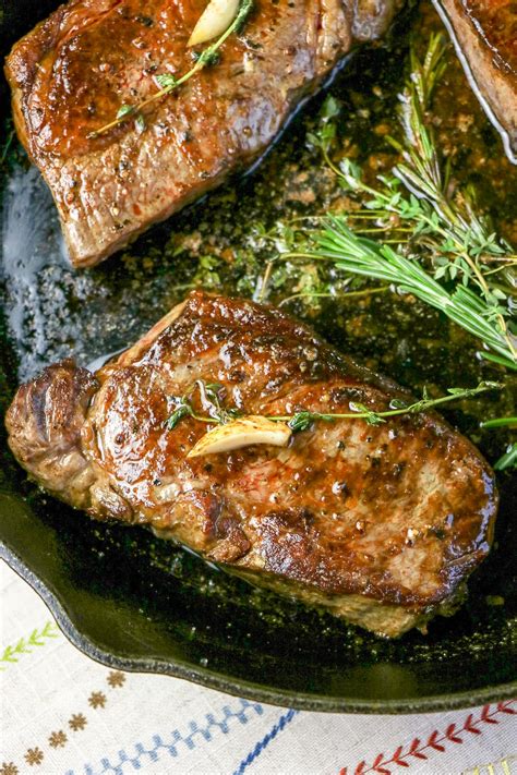 New York Strip Steak Recipe With Rosemary Garlic Butter