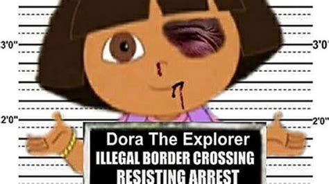 Dora The Explorer Arrested For Being Illegal Immigrant In Mug Shot