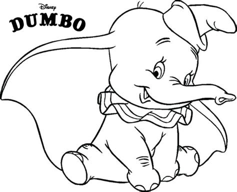 Baby Elephant Dumbo Is Unbelievably Cute Coloring Pages