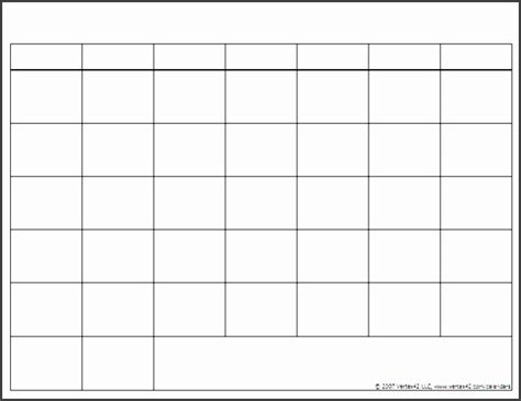 9 Blank Calendar Template Excel Sampletemplatess Sampletemplatess